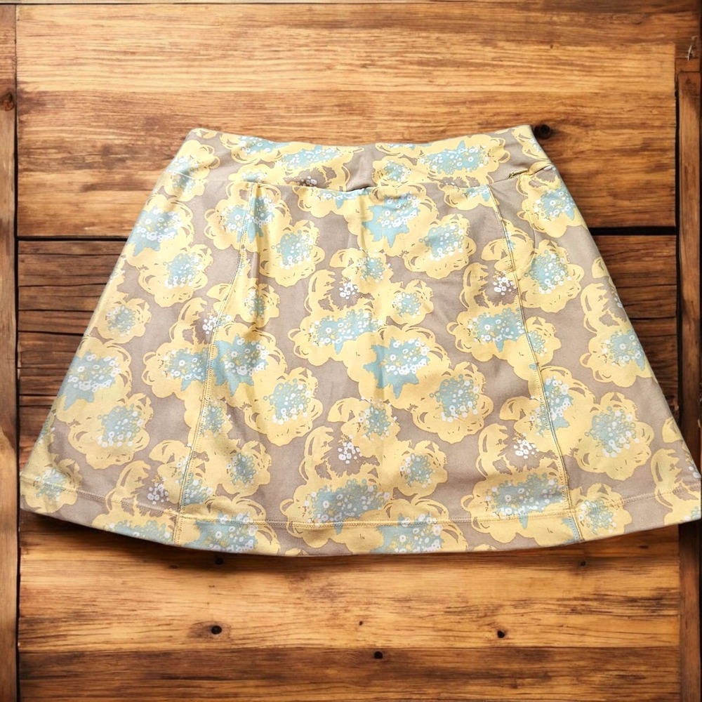 Nike Golf Skorts Womens Small 4-6 Floral Athletic Pull on Performance Pocket Zip